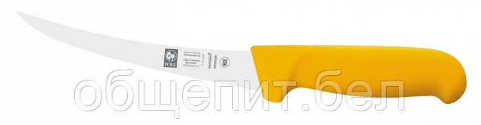 Нож обвалочный 150/290 мм. изогнутый, гибкое лезвие, желтый SAFE Icel /1/ - фото 1 - id-p215077400