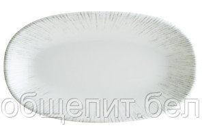 Блюдо овальное 240*140 мм. Ирис Серый, форма Гурмэ Bonna /1/12/1164/ ОСЕНЬ