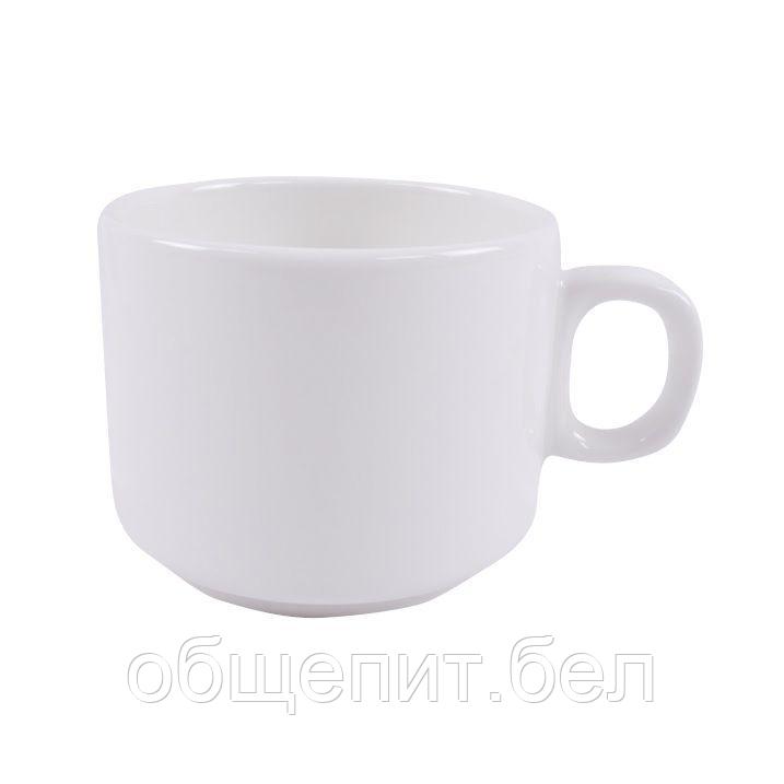 Чашка 140 мл. чайная d=70 мм. h=50 мм. Белый Ариан (блюдце 52381, 52382) /1/12/ - фото 1 - id-p215076782