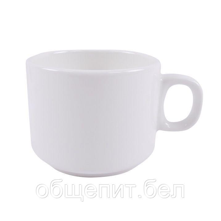 Чашка 200 мл. чайная d=75 мм. h=60 мм. Белый Ариан (блюдце 52381, 52382) /1/12/ - фото 1 - id-p215076783