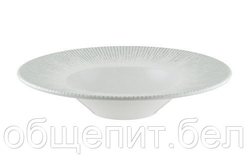 Тарелка для пасты d=280 мм.  400 мл. Ирис Серый, форма Банкет /1/6/