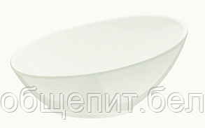 Салатник d=160 мм. 350 мл. h=55/75 мм. (тарелка подст.68287) скошенный край Белый, форма Ванто /1/12/