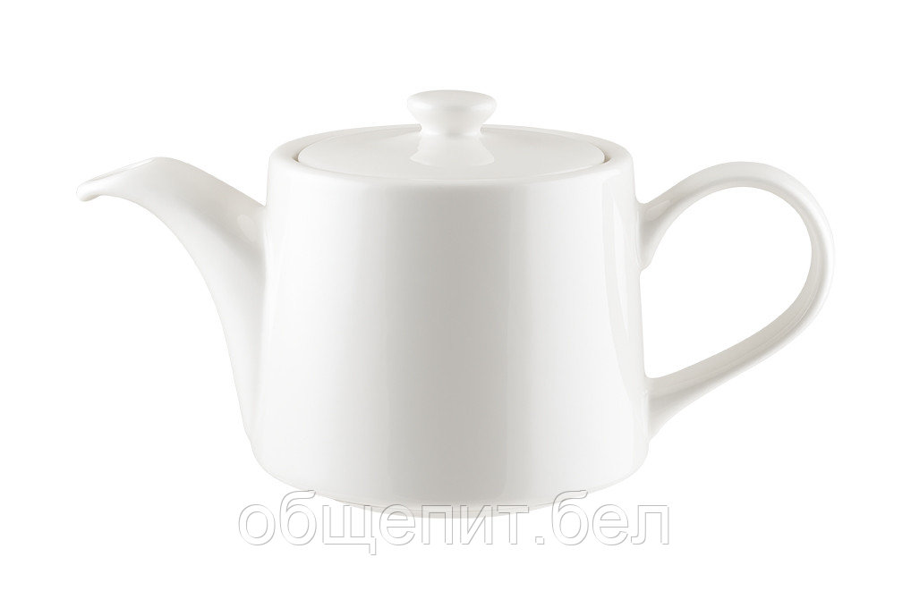 Чайник 800 мл. заварочный Белый, форма Банкет /1/6/ - фото 1 - id-p215076897