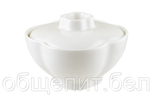 Салатник d=110 мм. 300 мл. h=60 мм. с крышкой Белый, форма Ист Bonna /1/12/1116/ ОСЕНЬ