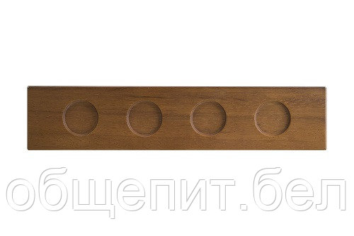 Доска для подачи прямоуг. 400*85*30 мм. бук (емкости см.описание) Bonna /1/4/432/ ОСЕНЬ