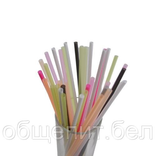 Трубочки кокт. 0,5*21 см. 1000 шт/уп. прямые цветные /1/12/