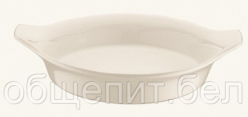 Блюдо для запекания и подачи d=150 мм. с ушками Белый, форма Оптива /1/12/ - фото 1 - id-p215077051