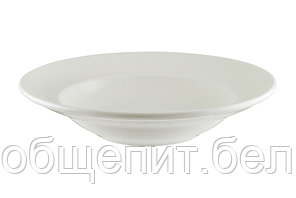 Тарелка d=270 мм. глубокая 450 мл. h=56 мм. Белый Луп узкая полоска Bonna /1/6/408/ ОСЕНЬ