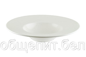 Тарелка для пасты d=280 мм.  400 мл. Белый Луп узкая полоска Bonna /1/6/396/ ОСЕНЬ
