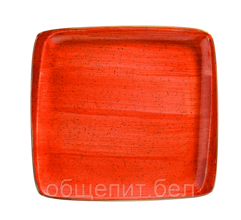 Тарелка квадр. 150*140 мм. без полей Терракота, форма Мув Bonna /1/12/2268/