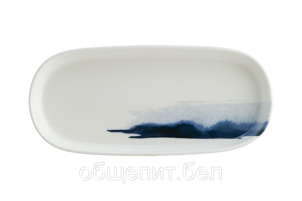 Блюдо овальное 210*100 мм. Блю Вэйв, форма Хюгге Bonna /1/12/1116/ ОСЕНЬ