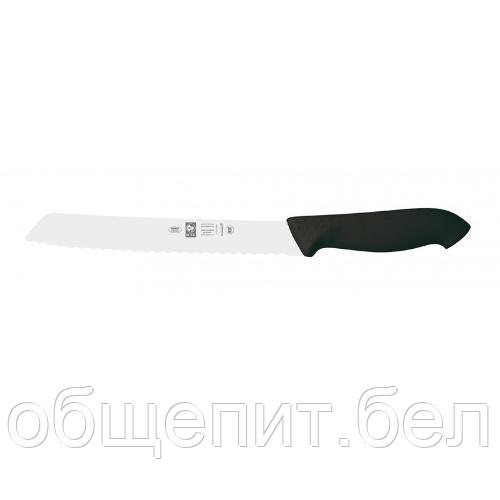 Нож для хлеба 200/330 мм. с волн. кромкой, черный HoReCa Icel /1/6/ - фото 1 - id-p215077265
