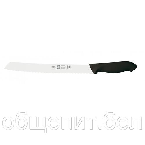 Нож для хлеба 250/375 мм. с волн.кромкой, черный HoReCa Icel /1/6/ - фото 1 - id-p215077280