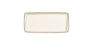 Блюдо прямоуг. 340*160 мм. Ретро коричневый край, форма Мув Bonna /1/12/696/