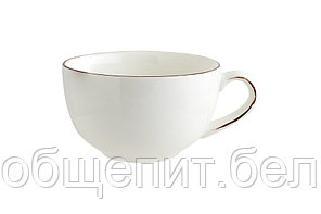 Чашка 350 мл. чайная d=110 мм. h=68 мм. Ретро коричневый край (блюдце 69668) /1/6/
