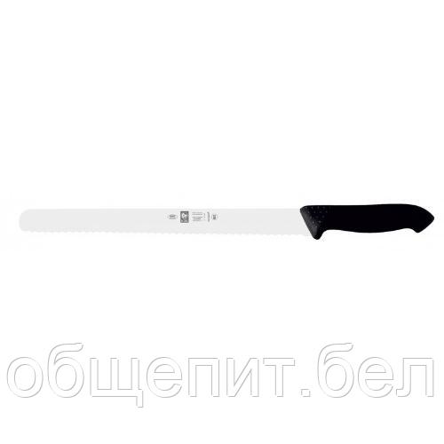 Нож для нарезки 360/490 мм. с волн. кромкой, черный HoReCa Icel /1/6/ - фото 1 - id-p215077317