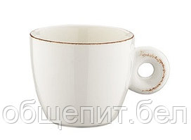 Чашка  70 мл. кофейная d=63 мм. h=54 мм. Ретро коричневый край (блюдце 70655), форма Банкет /1/6/