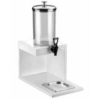 Диспенсер для соков, холод.напитков, 3,5 л. колба поликарбонат, подставка дерево, белый Pinti /1/