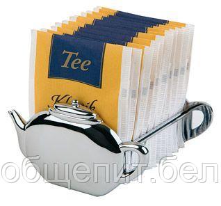 Контейнер для пакетиков чая (на 15 пакетиков) 8,5 *8,5*5 см. нерж. APS /1/