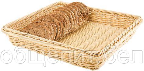 Корзина для хлеба прямоуг. 32,5*26,5*10 см. бежевая п/п APS /1/24/