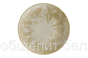 Тарелка d=190 мм. Снэл Песок, форма Гурмэ /1/12/