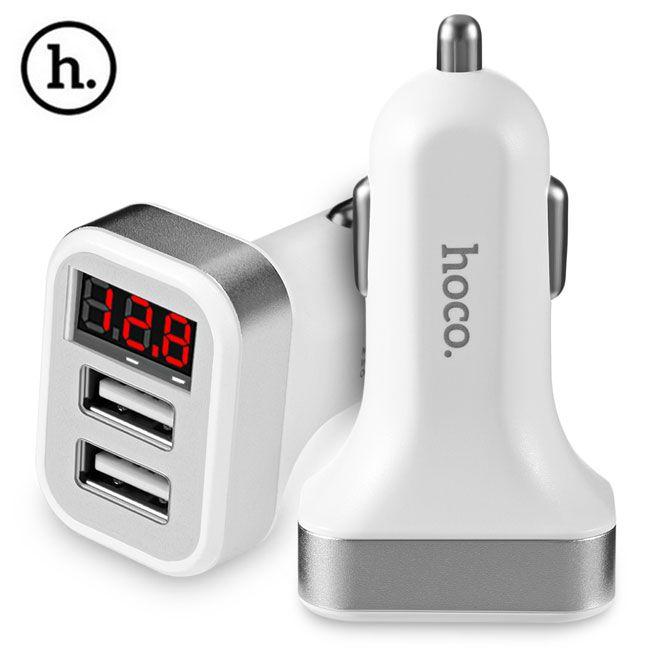 Автомобильное зарядное устройствоZ3 2USB LCD car charger белый - фото 1 - id-p215078096