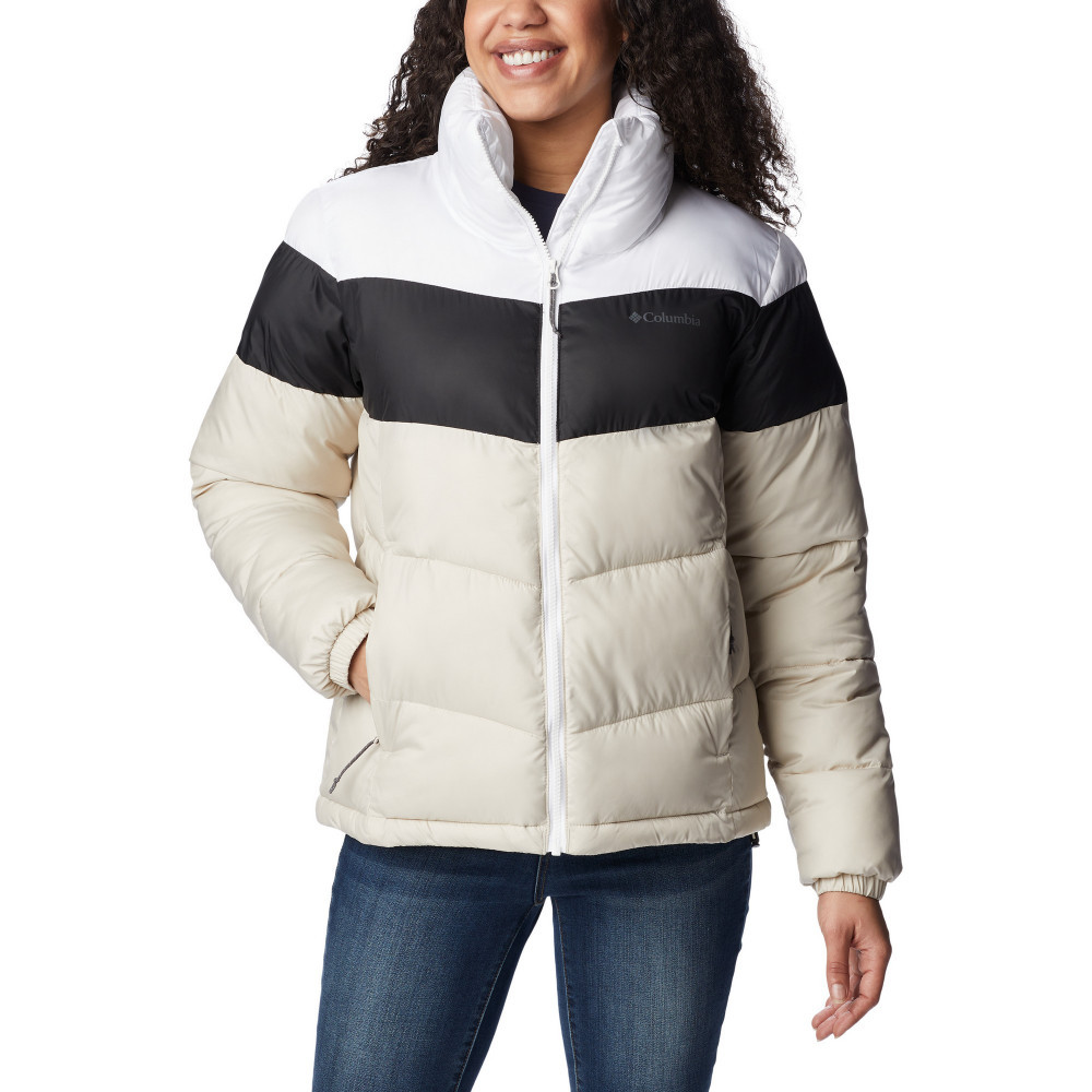 Куртка женская Columbia Puffect Color Blocked Jacket бежевый, черный, белый 1955101-278 - фото 1 - id-p215064613