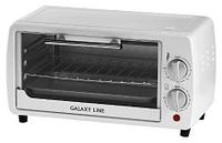 Духовка мини печь маленькая электрическая настольная для выпечки кухни дома дачи GALAXY LINE GL 2625 белый