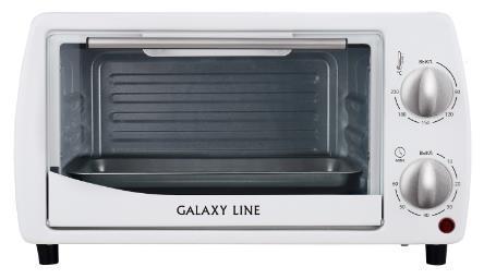 Мини духовой шкаф электрический настольный мини печь 10 литров для выпечки домашняя GALAXY LINE GL 2626 белый