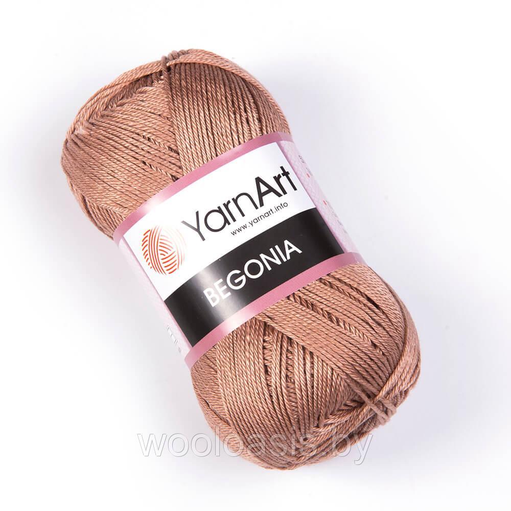 Пряжа YarnArt Begonia, Ярнарт Бегония, турецкая, 100% хлопок, летняя, для ручного вязания (цвет 15)