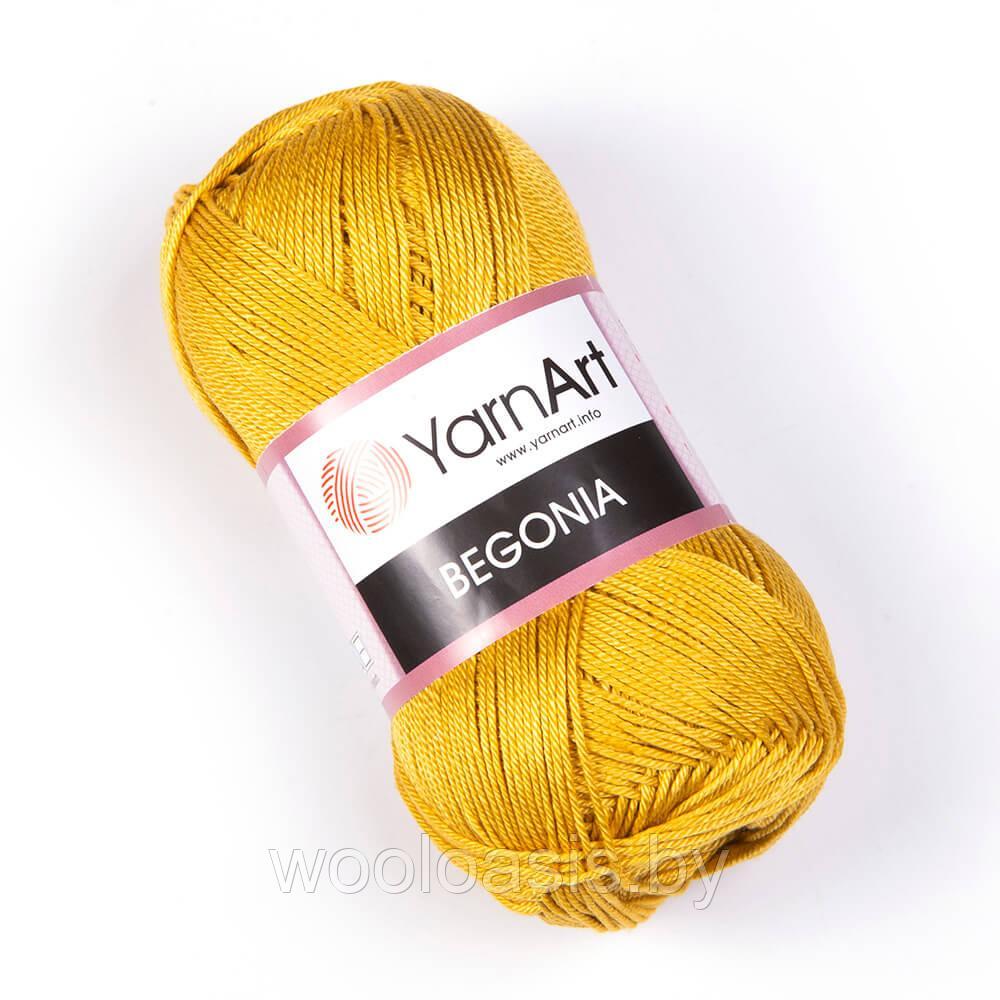 Пряжа YarnArt Begonia, Ярнарт Бегония, турецкая, 100% хлопок, летняя, для ручного вязания (цвет 4940) - фото 1 - id-p215079985