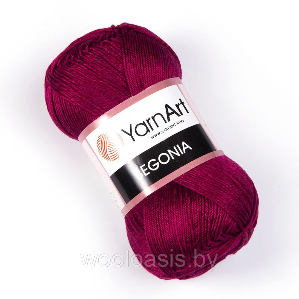 Пряжа YarnArt Begonia, Ярнарт Бегония, турецкая, 100% хлопок, летняя, для ручного вязания (цвет 112)