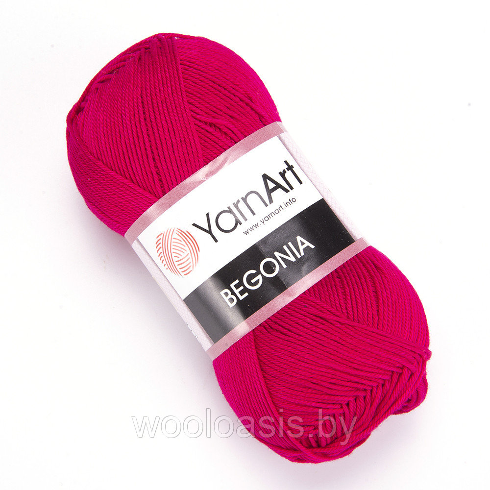 Пряжа YarnArt Begonia, Ярнарт Бегония, турецкая, 100% хлопок, летняя, для ручного вязания (цвет 6358) - фото 1 - id-p215080013
