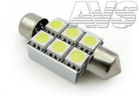 Светодиодная лампочка C008A Т11 (SV8,5/8) 36mm 6x5050 SMD CANBUS, блистер 2 шт (белый)