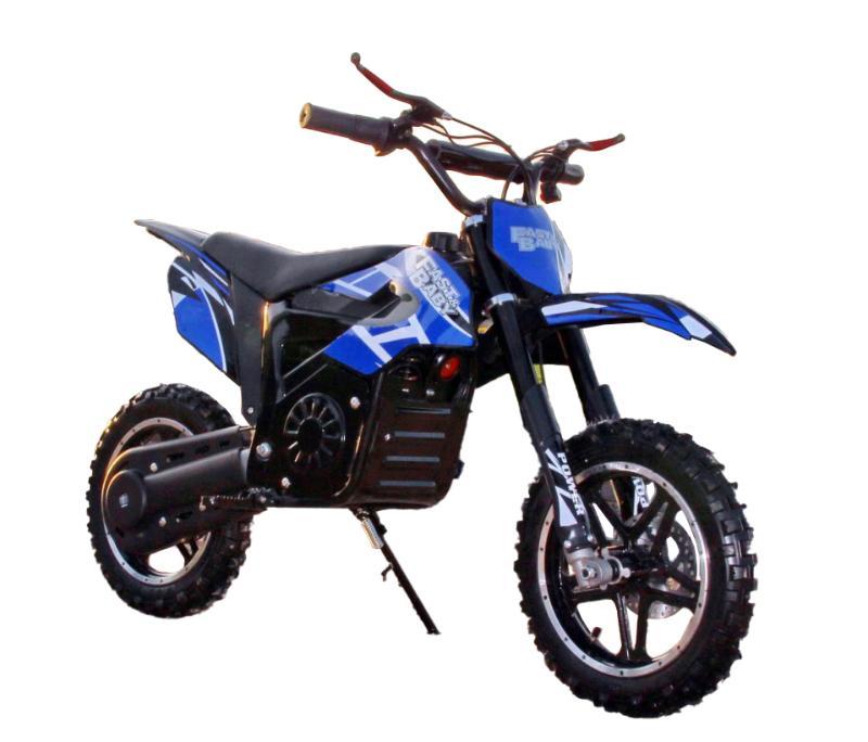 Электромотоцикл GreenCamel Питбайк DB400 синий - фото 1 - id-p215081213