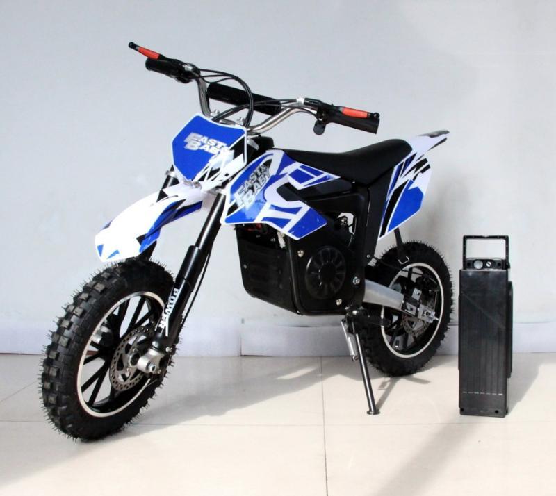 Электромотоцикл GreenCamel Питбайк DB400 синий - фото 2 - id-p215081213
