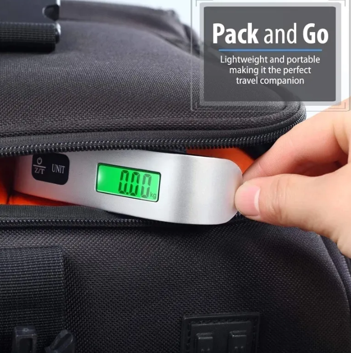 Портативные электронные весы (Безмен) Electronic Luggage Scale до 50 кг LED-дисплей / Багажные карманные весы - фото 2 - id-p215081364