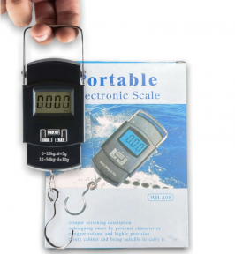 Электронные весы - кантер Portable Electronic Scale WH-A08 до 50 кг. / Карманные весы - безмен черные - фото 1 - id-p215081366