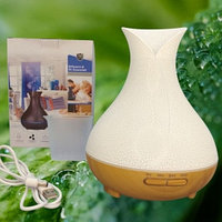 Увлажнитель воздуха (аромадиффузер) Aroma Diffuser с таймером на 1/3/6 часов и LED-подсветкой, 400 ml Белый