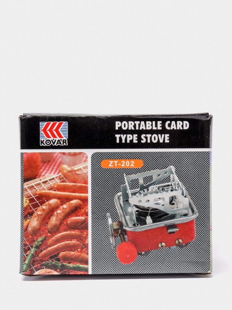 Плитка газовая, туристическая с пьезоподжигом PORTABLE CARD TYPE STOVE ZT-202 - фото 7 - id-p215081407