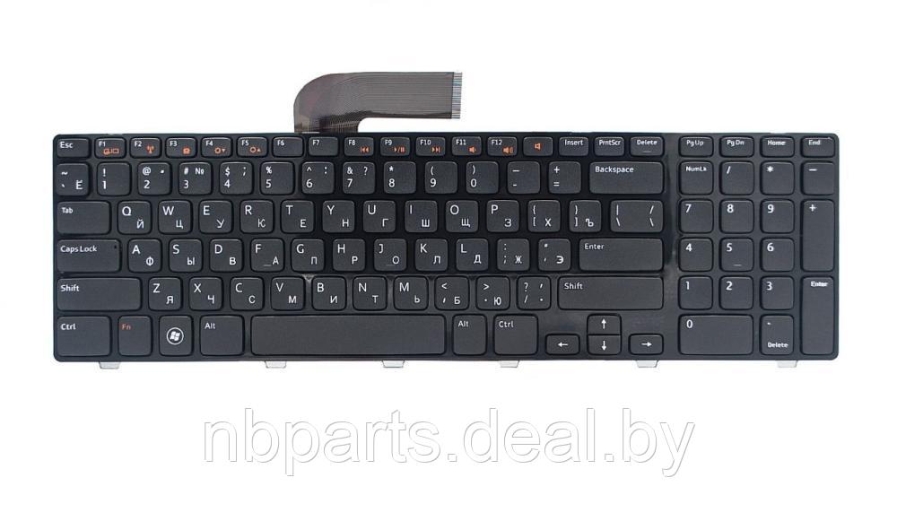 Клавиатура для ноутбука Dell Inspiron N7110, чёрная, маленький Enter, с рамкой, RU - фото 1 - id-p111777939