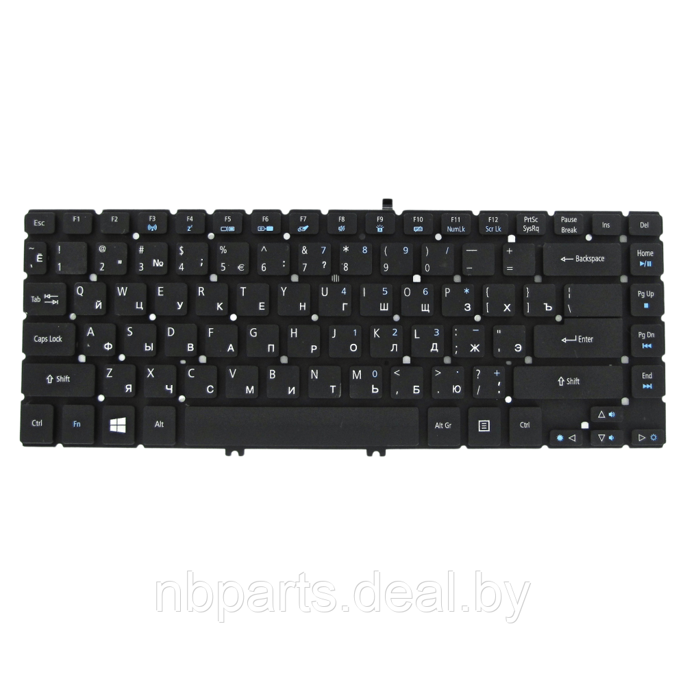 Клавиатура для ноутбука ACER Aspire R7-571, R7-572, чёрная, с подсветкой. RU