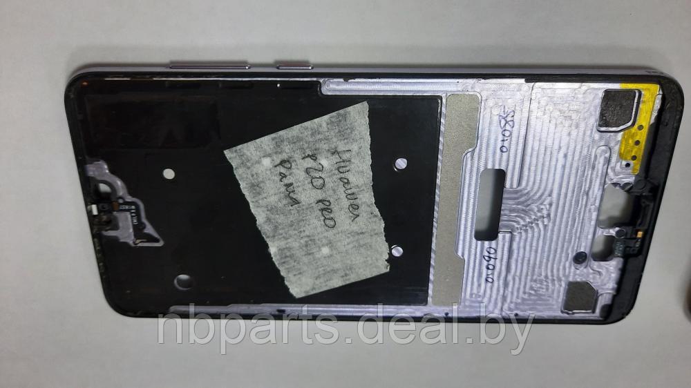 Рамка дисплея (средняя часть) для Huawei P20 Pro Черная - фото 1 - id-p131024634