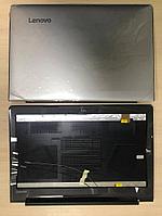 Крышка матрицы Lenovo IdeaPad 310-15, 510-15 (A+B), серая, рамка чёрная, AP10T000310