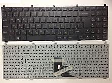 Клавиатура для ноутбука Clevo K107, DNS C5500, чёрная, RU