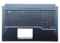 Верхняя часть корпуса (Palmrest) Asus ROG FX503, с подсветкой, RU, 90NR0GN1-R31RU0