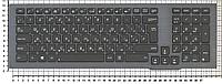 Клавиатура для ноутбука ASUS G75, серая рамка, с подсветкой, большой Enter, RU
