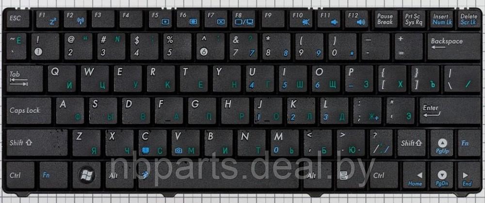 Клавиатура для ноутбука ASUS EeePC 1101HA, чёрная, RU - фото 1 - id-p194501086