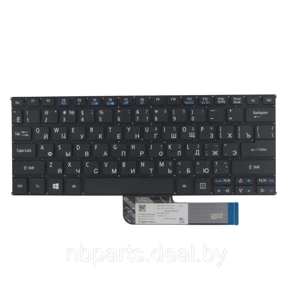 Клавиатура для ноутбука ACER Aspire Switch 10 SW5-011, чёрная, RU