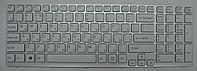 Клавиатура для ноутбука SONY SVE17 White, RU с рамкой